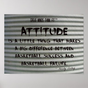 Basketball Quote Graffiti on Corrugated Iron 010 Poster