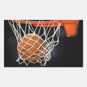 Basketball Rectangular Sticker