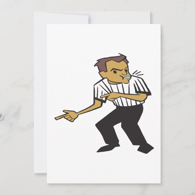 Basketball Referee Invitation (Front)