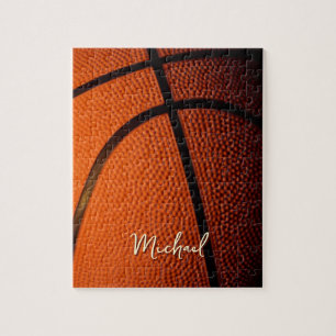 Basketball Replace Own Name Customisable  Jigsaw Puzzle
