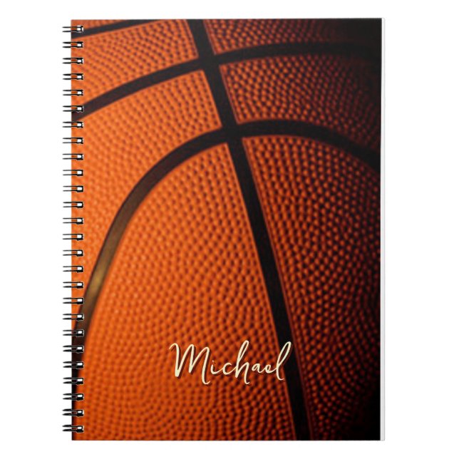 Basketball Replace Own Name Customisable  Notebook (Front)