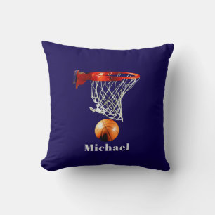 Basketball Replace with Your Name Cushion