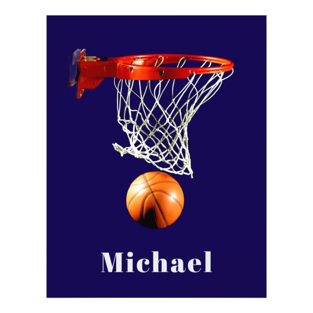 Basketball Replace with Your Name Photo Print (Front)