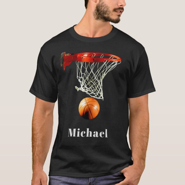 Basketball Replace with Your Name T-Shirt (Front)