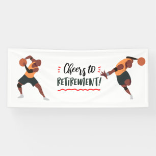 Basketball Retirement for player Party Banner