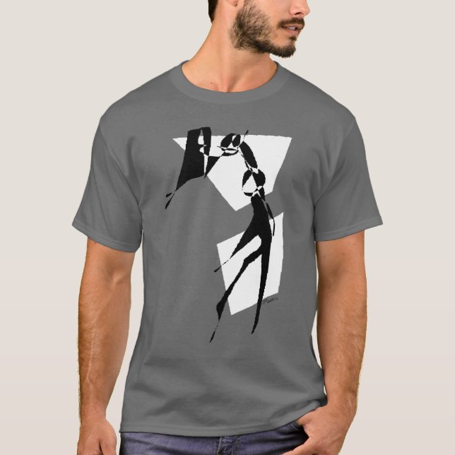 Basketball Retro White T-Shirt (Front)