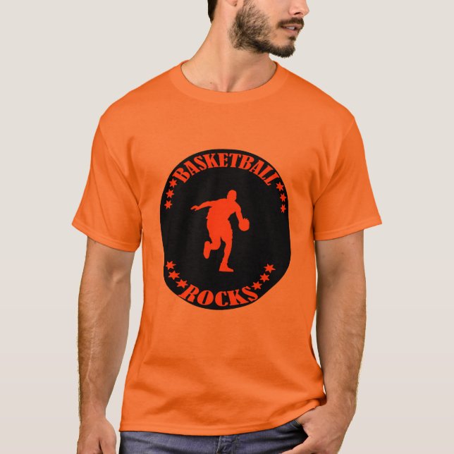 BASKETBALL ROCKS! T-Shirt (Front)