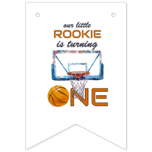 Basketball Rookie Of The Year First Birthday Bunting