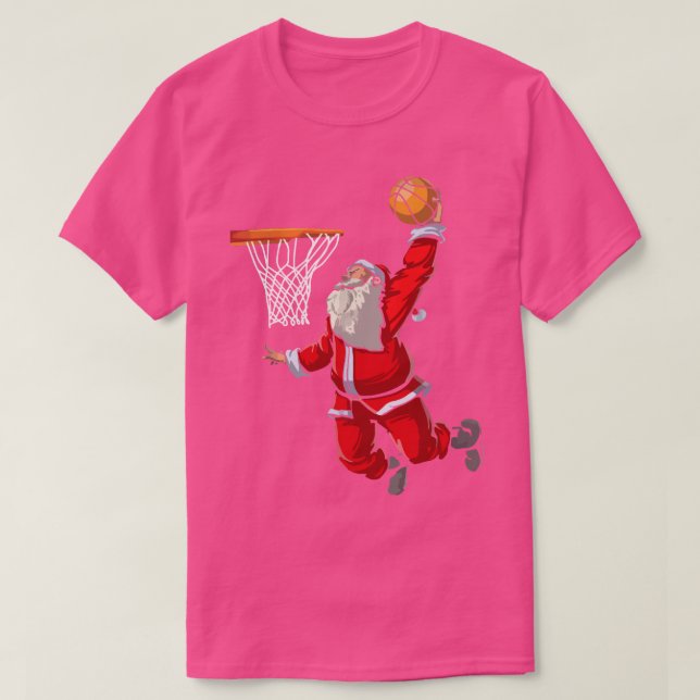 Basketball Santa  T-Shirt (Design Front)