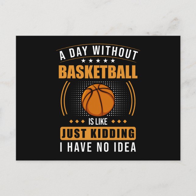 Basketball Saying Funny Postcard (Front)