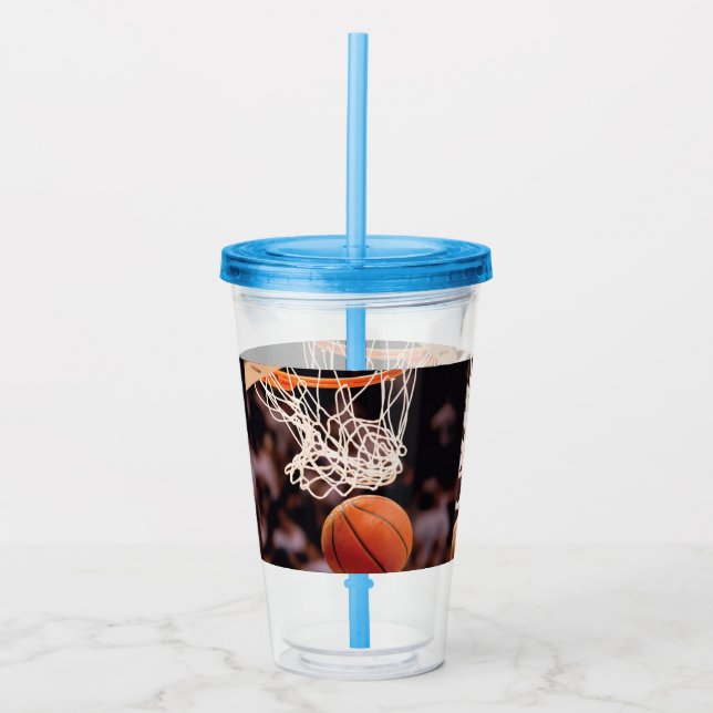 Basketball Scoring Acrylic Tumbler (Front)