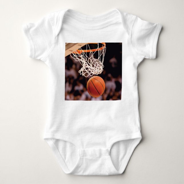 Basketball Scoring Baby Bodysuit (Front)