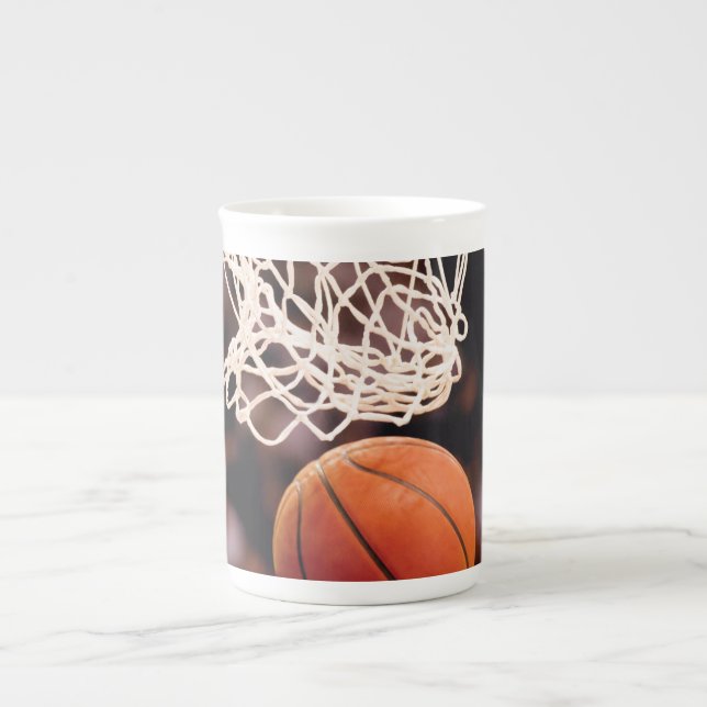 Basketball Scoring Bone China Mug (Front)