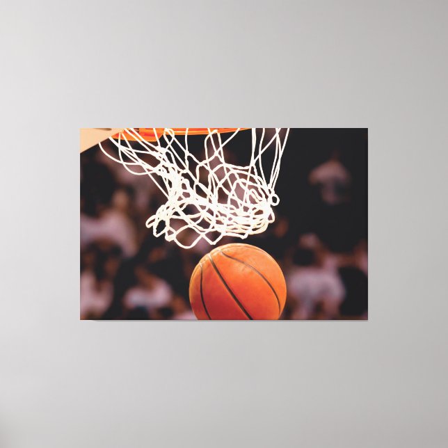 Basketball Scoring Canvas Print (Front)