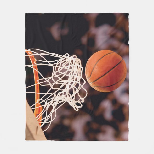 Basketball Scoring Fleece Blanket (Front)