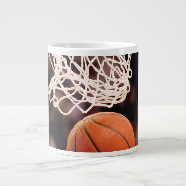 Basketball Scoring Large Coffee Mug (Front)