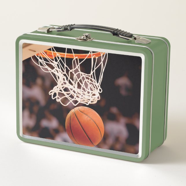 Basketball Scoring Metal Lunch Box (Front)