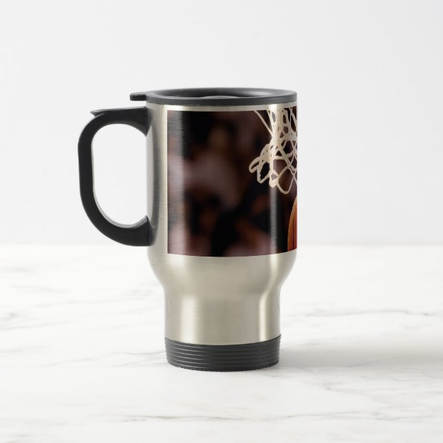 Basketball Scoring Travel Mug (Left)