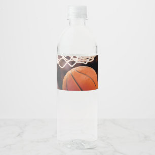 Basketball Scoring Water Bottle Label