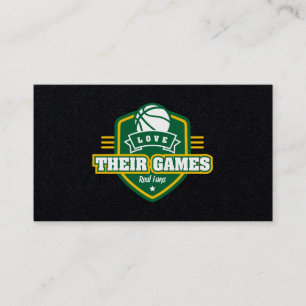 Basketball Seattle Supersonics Jersey Colour Business Card