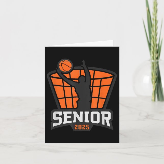 Basketball Senior 2025 Teams Family Matching Outfi Card (Front)