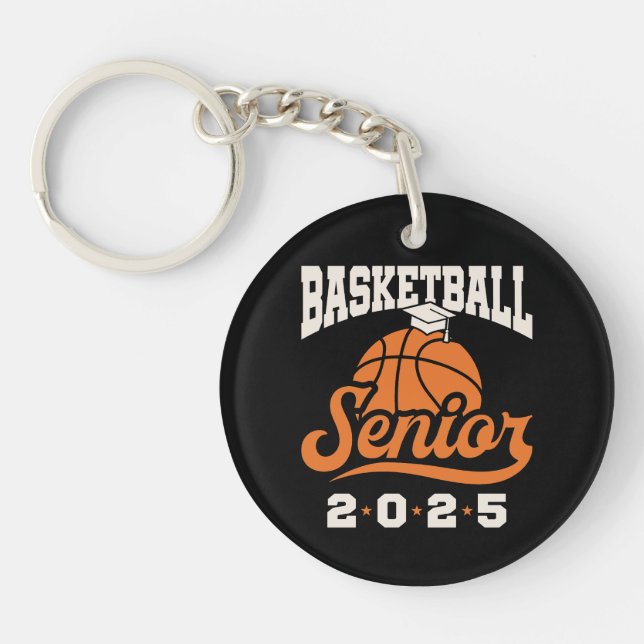 Basketball Senior Class of 2025 Graduation Key Ring (Front)