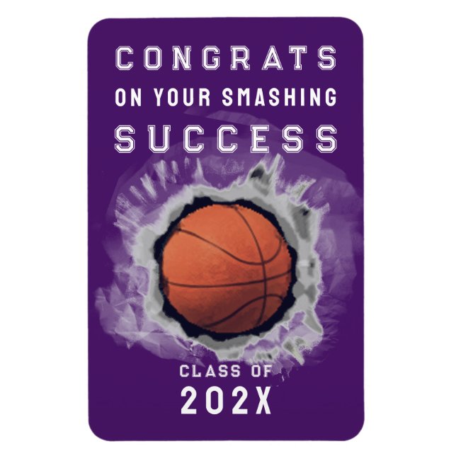 Basketball Senior Congrats Magnet (Vertical)