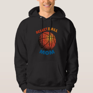 Basketball Senior Mom Torn Paper Twinkle Twinkle Hoodie