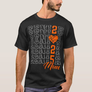 Basketball Senior Mum Graduation Class Of 2025 Sen T-Shirt