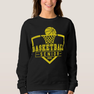 Basketball Senior Night Basketball Senior 2025 Gra Sweatshirt