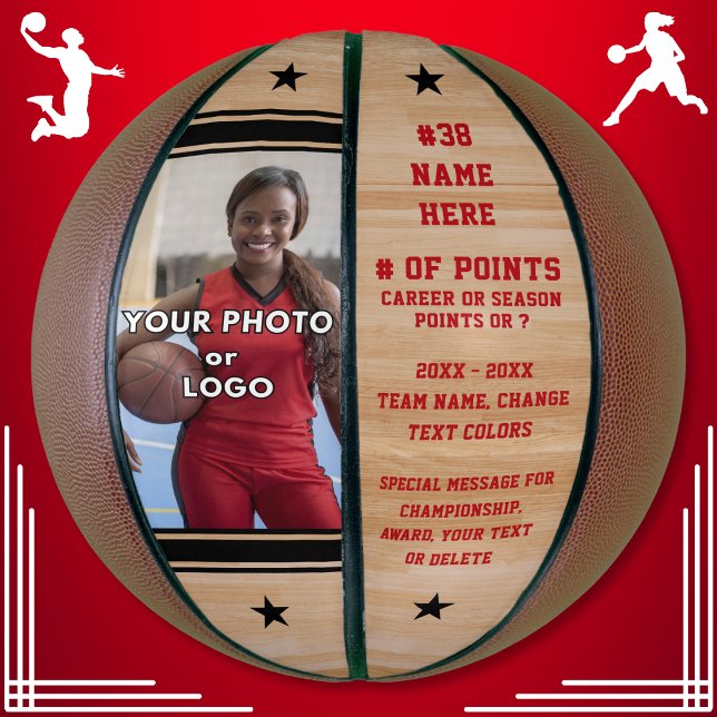 Basketball Senior Night Gift Ideas with PHOTO (Photo Basketball. MVP Basketball. Basketball Award. Senior night basketball gifts. Basketball Girls.)