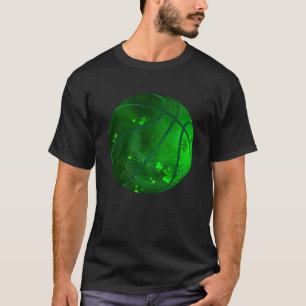 Basketball Shamrock Lucky C Irish St Patrick s Day T-Shirt