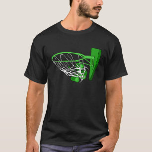 Basketball Shamrock St Patricks Day Sport Irish C T-Shirt