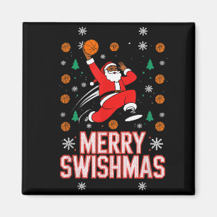 Basketball Shirt Boys Christmas Pajamas Merry Swis Magnet