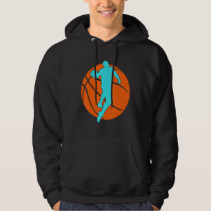 Basketball Silhouette Player Coach Men Women Kids Hoodie