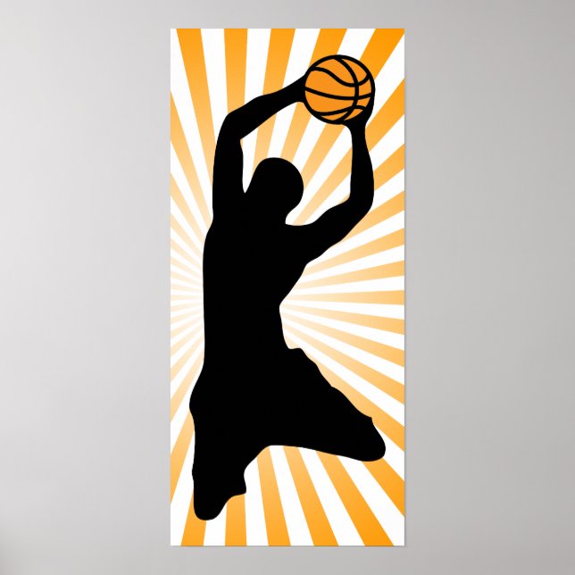 basketball silhouette poster (Front)