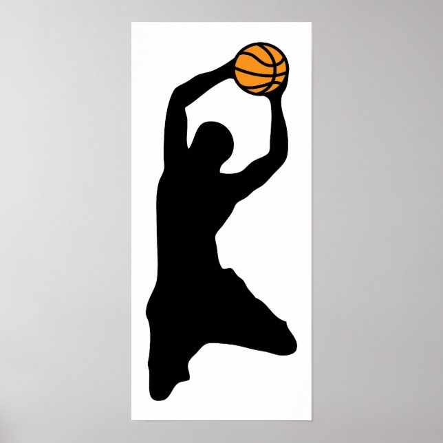 basketball silhouette poster (Front)