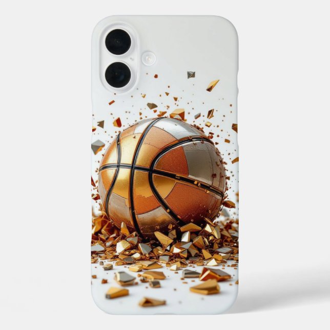 Basketball Silver Dunk Shield Case-Mate iPhone Case (Back)