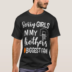 Basketball Sister Biggest Fan Little Sister Gift T-Shirt