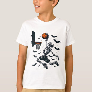 Basketball Skeleton Halloween Skeleton Basketball T-Shirt