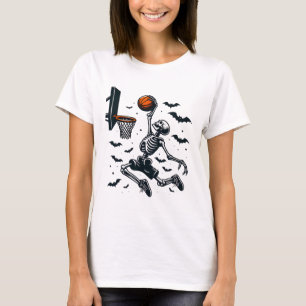 Basketball Skeleton Halloween Skeleton Basketball  T-Shirt