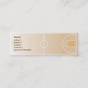 Basketball - Skinny Mini Business Card