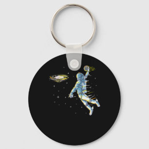 Basketball Slam Dunk Astronaut Space Key Ring