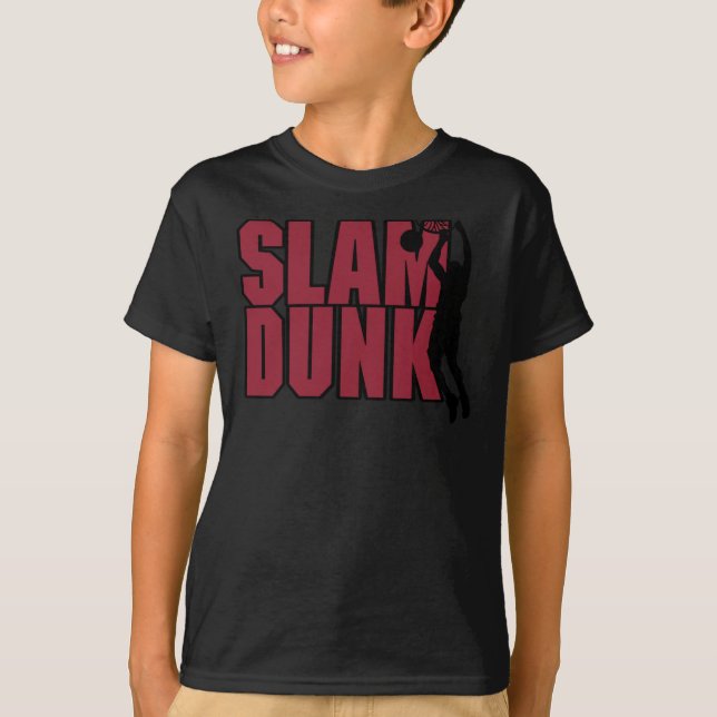 Basketball Slam Dunk  T-Shirt (Front)