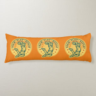 Basketball Slam Dunk Vintage Design Body Cushion