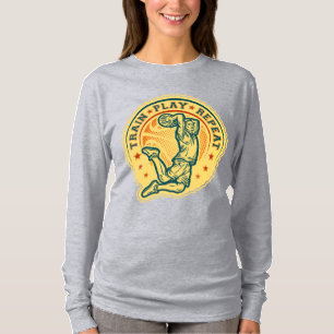 Basketball Slam Dunk Vintage Design T-Shirt