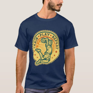 Basketball Slam Dunk Vintage Design T-Shirt