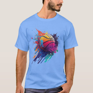 Basketball Splash Balleream Player Basketball Play T-Shirt