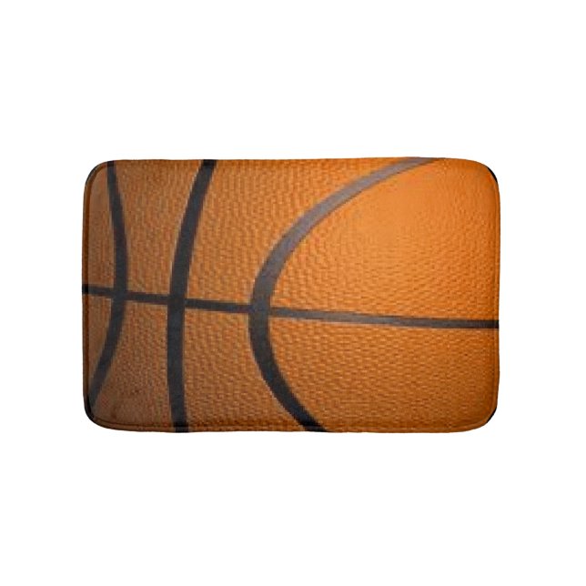 Basketball Sport Design Bath Mat (Front)