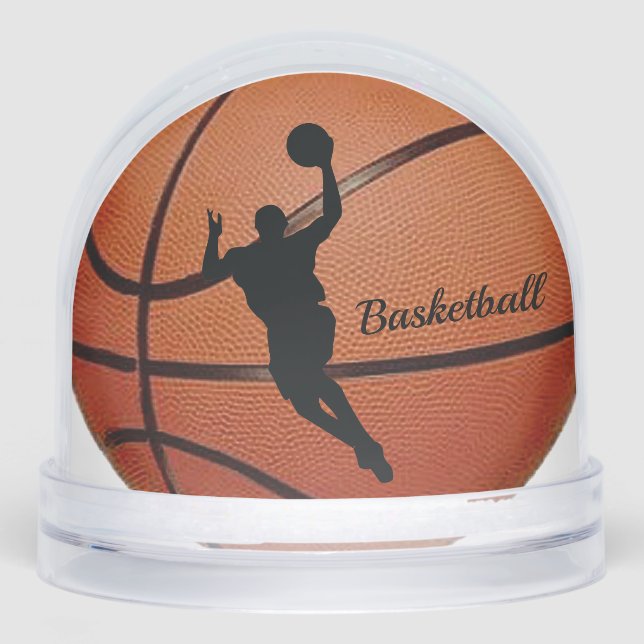 Basketball Sport Design Snow Globe (Front)